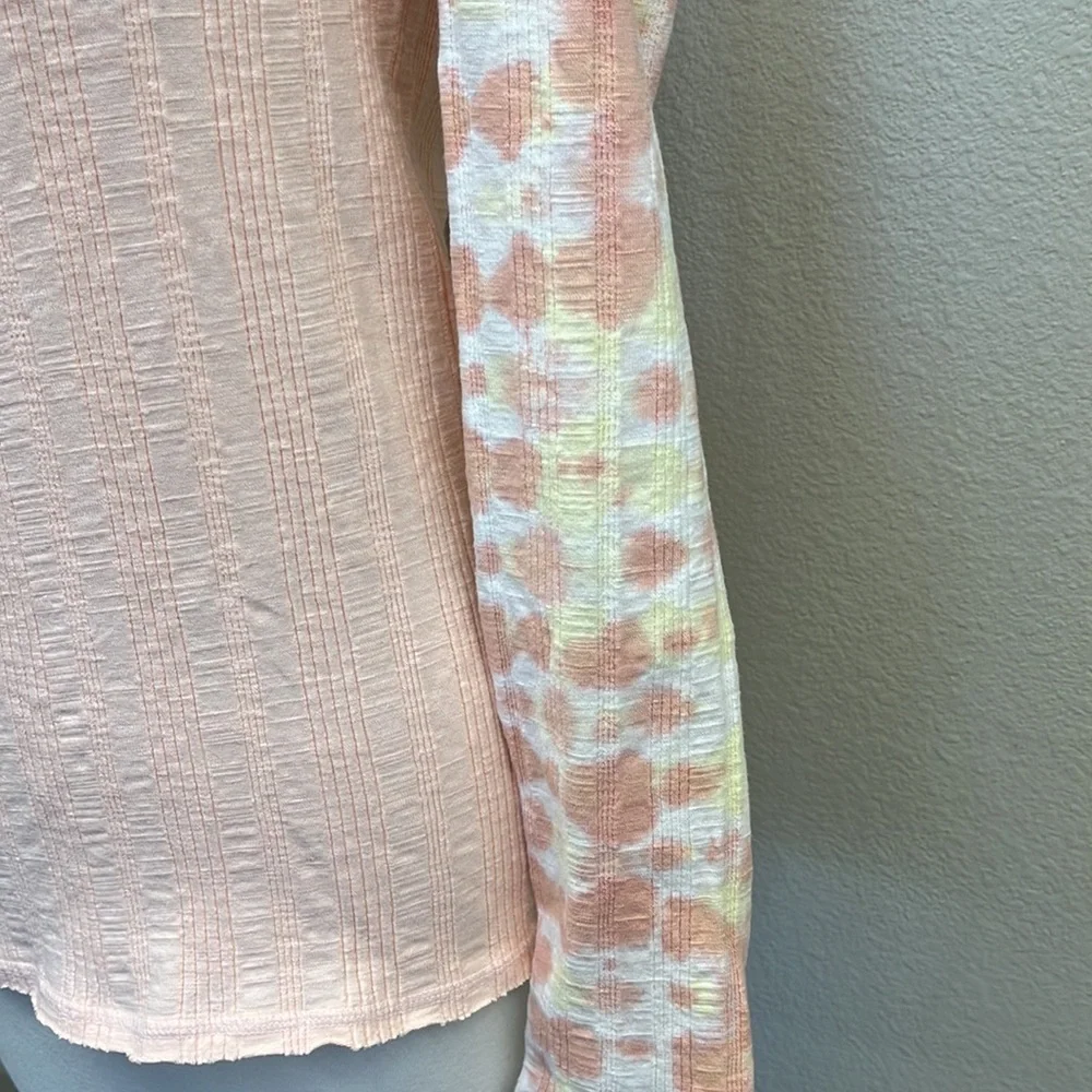 Free People Big Sur Ribbed Tie Dye Long Sleeve Top - Picture 7 of 13